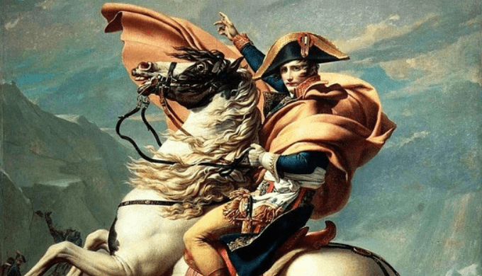 馬に乗ったナポレオンの絵画