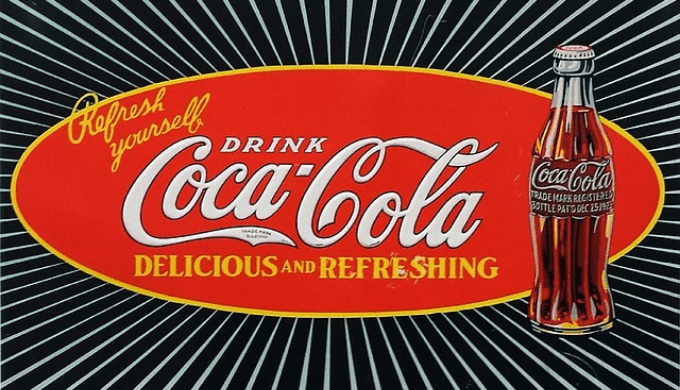 昔のコカ・コーラの看板